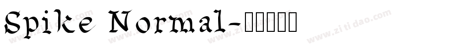 Spike Normal字体转换